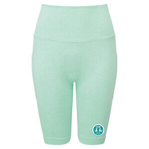 Cdn fitness  - Women’s Ribbed Seamless '3D Fit' Cycle Shorts Thumbnail